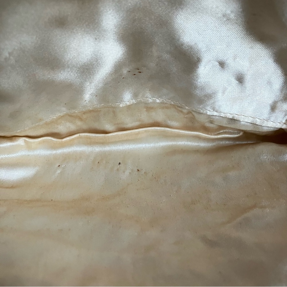 Vintage Handmade Pearl Micro-Beaded Sequined Clutch Evening Purse - Picture 6 of 9